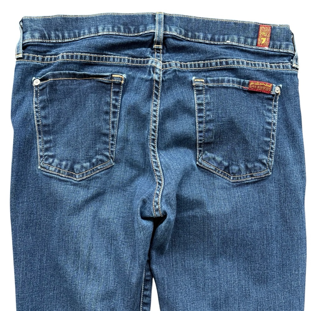 7 For All Mankind Women’s Dark Blue The Skinny Jeans Size 30 - Picture 4 of 10